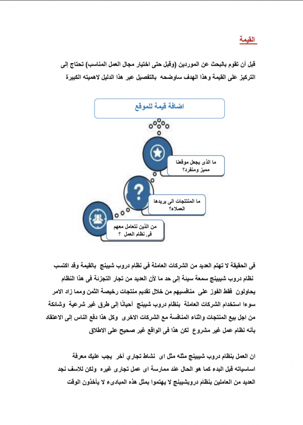 الدروبشيبنق تعلم بيع المنتجات دون الحاجة الى مخزون
